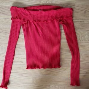 Happy Hips Off Shoulder Long Sleeve